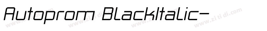 Autoprom BlackItalic字体转换 Autoprom BlackItalic字体转换